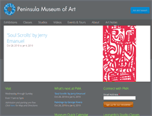 Tablet Screenshot of peninsulamuseum.org